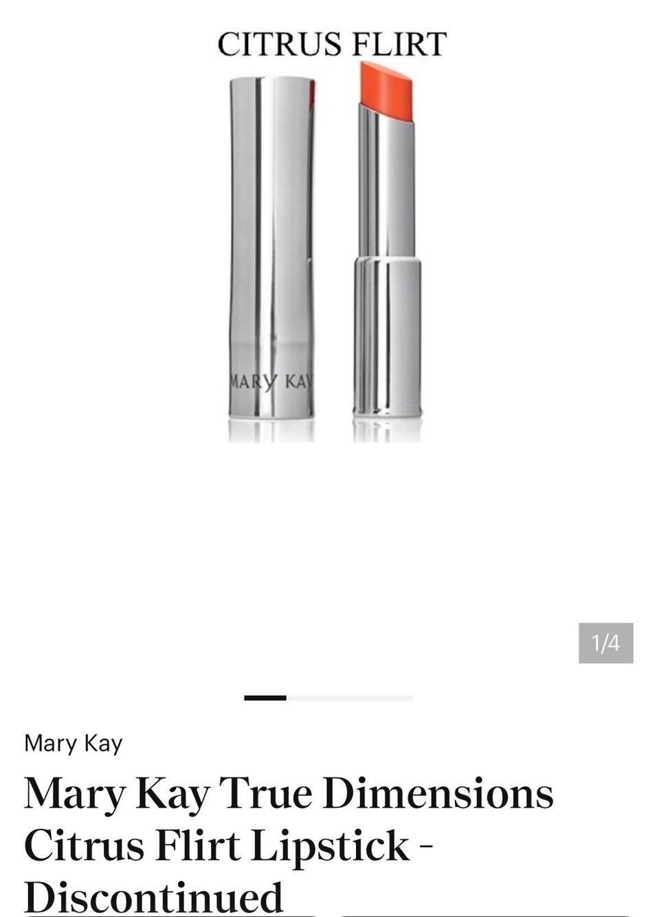 Mary Kay True Dimensions Citrus Flirt Lip Stick NWT Discontinued